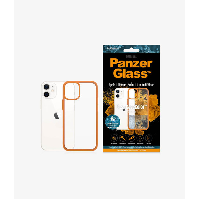 PanzerGlass - Puzdro ClearCase AB pre iPhone 12 mini, orange