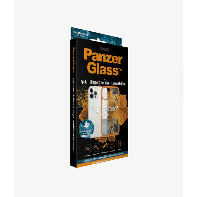 PanzerGlass - Puzdro ClearCase AB pre iPhone 12 Pro Max, orange