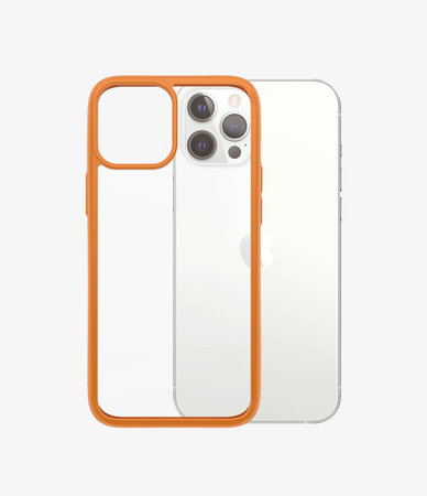 PanzerGlass - Puzdro ClearCase AB pre iPhone 12 Pro Max, orange