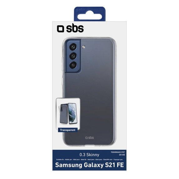 SBS - Puzdro Skinny pre Samsung Galaxy S21 FE, transparentná