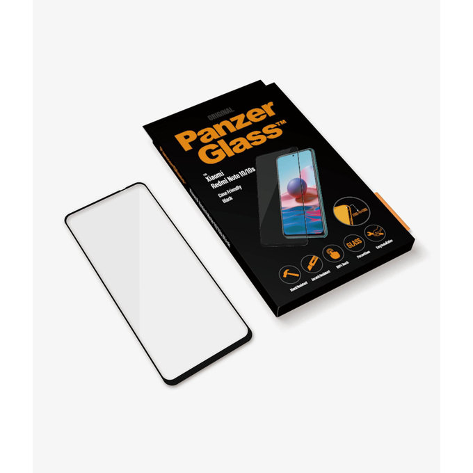 PanzerGlass - Tvrdené Sklo Case Friendly pre Xiaomi Redmi Note 10, 10S, čierna
