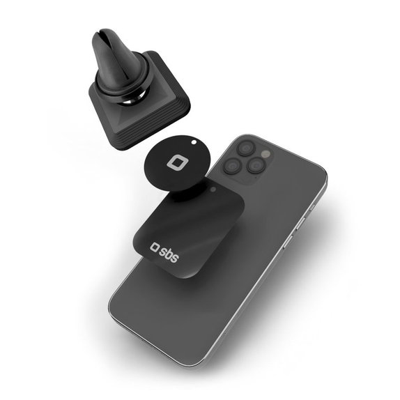 SBS - Držiak do Auta do Ventilácie, Magnetický, štvorcový, black