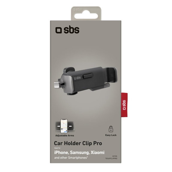 SBS - Držiak do Auta Clip Pro, Univerzálny do Ventilácie, black