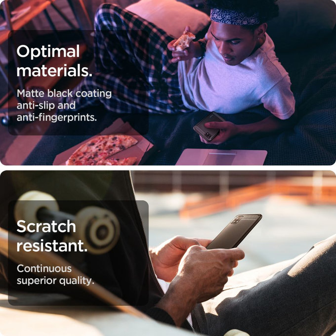 Spigen - Puzdro Rugged Armor pre Samsung Galaxy A22 5G, čierna