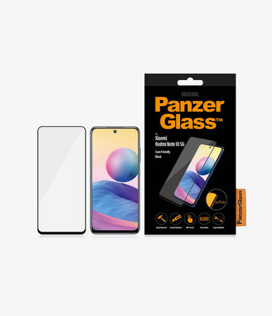 PanzerGlass - Tvrdené Sklo Case Friendly pre Xiaomi Redmi Note 10 5G, čierna