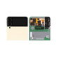 Samsung Galaxy Z Flip 3 F711B - LCD Displej + Dotykové Sklo + Rám (Vonkajší) (Cream) - GH97-26773B Genuine Service Pack