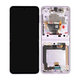Samsung Galaxy Z Flip 3 F711B - LCD Displej + Dotykové Sklo + Rám (Lavender) - GH82-26273D, GH82-27244D Genuine Service Pack