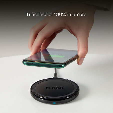 SBS - Bezdrôtová Nabíjačka s Qi, čierna
