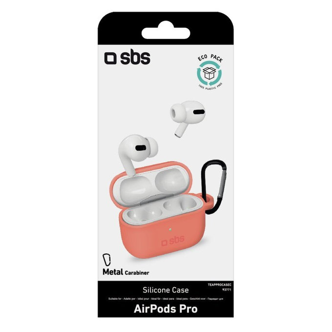 SBS - Silicon Puzdro pre Apple AirPods Pro, coral