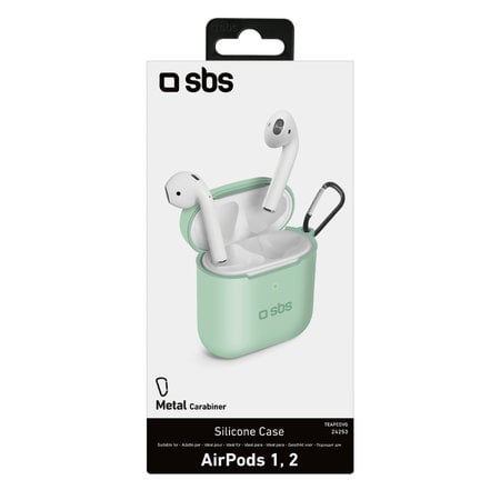SBS - Silicon Puzdro pre Apple AirPods 2016, AirPods 2019, zelená