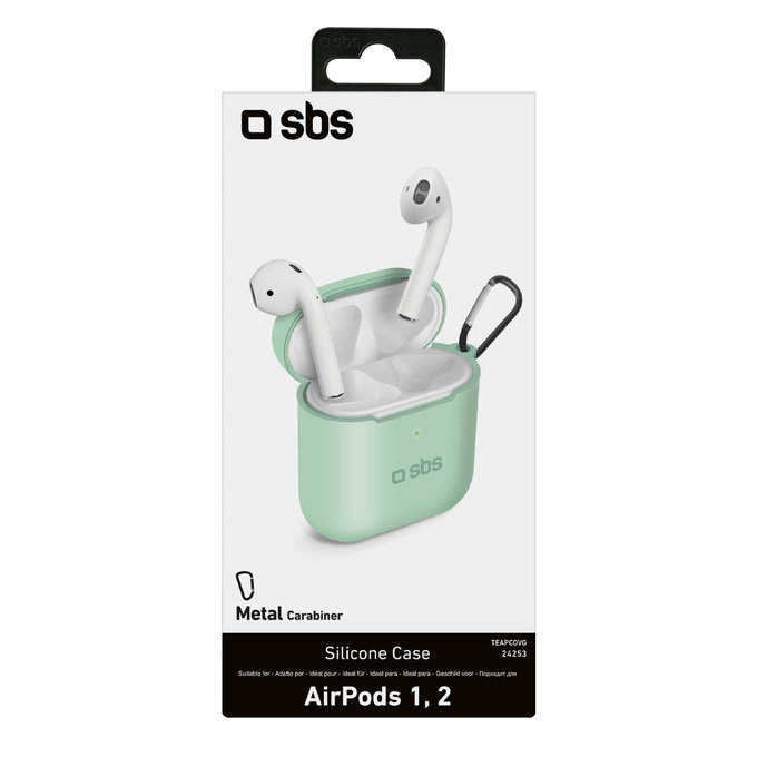 SBS - Silicon Puzdro pre Apple AirPods 2016, AirPods 2019, zelená