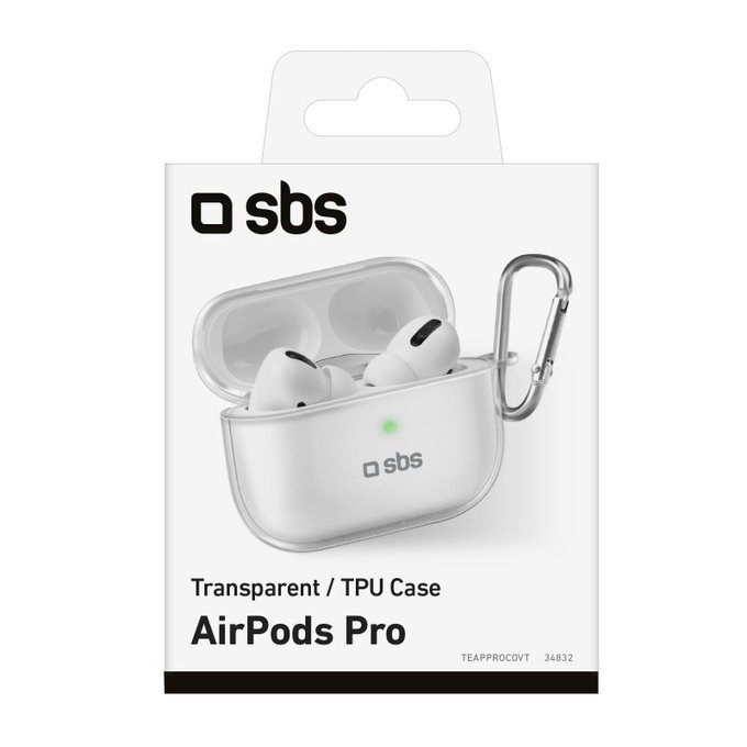 SBS - Silicon Puzdro pre Apple AirPods Pro, transparentná