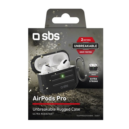SBS - Nárazuvzdorné Puzdro pre Apple AirPods Pro, čierna