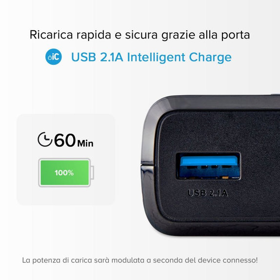 SBS - PowerBank 20 000 mAh, 2x USB, 2,1A, čierna