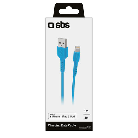 SBS - Lightning / USB Kábel (1m), modrá