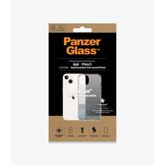 PanzerGlass - Puzdro ClearCase AB pre iPhone 13, transparentná