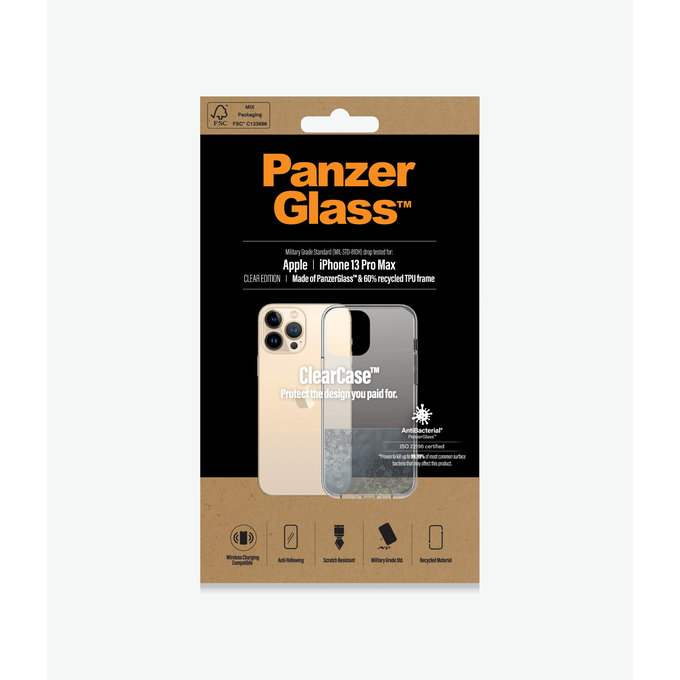 PanzerGlass - Puzdro ClearCase AB pre iPhone 13 Pro Max, transparentná