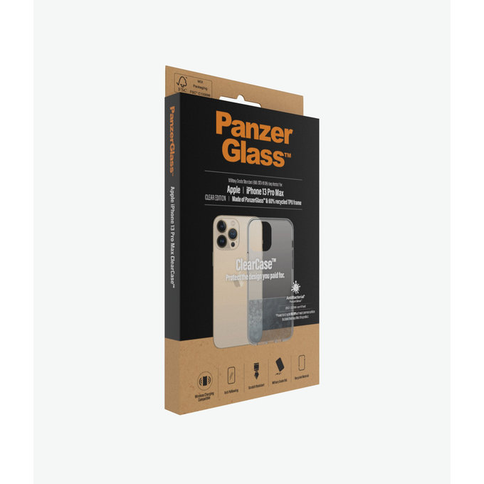 PanzerGlass - Puzdro ClearCase AB pre iPhone 13 Pro Max, transparentná