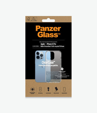 PanzerGlass - Puzdro ClearCase AB pre iPhone 13 Pro, transparentná