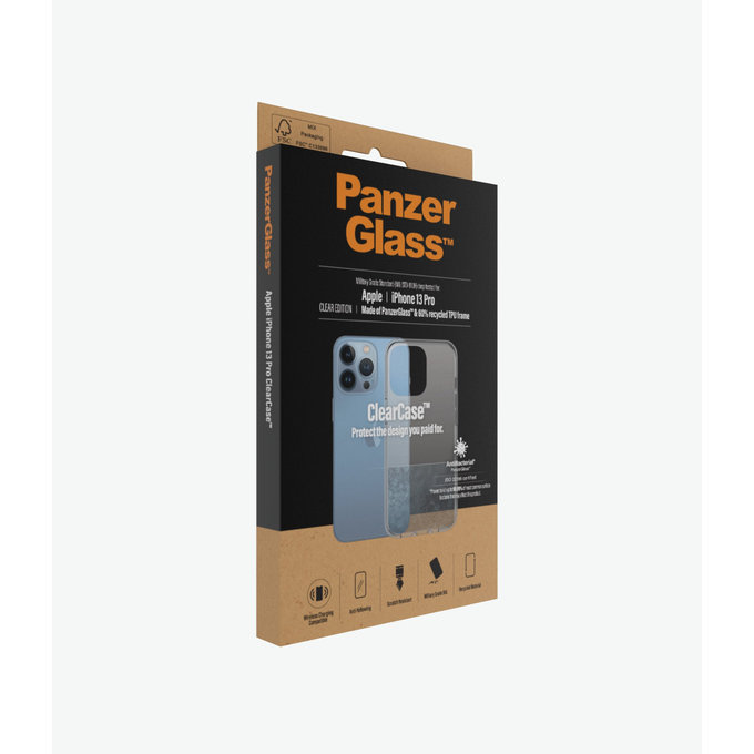 PanzerGlass - Puzdro ClearCase AB pre iPhone 13 Pro, transparentná