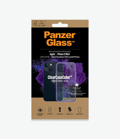 PanzerGlass - Puzdro ClearCaseColor AB pre iPhone 13 mini, grape
