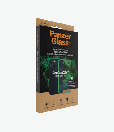 PanzerGlass - Puzdro ClearCaseColor AB pre iPhone 13 mini, lime
