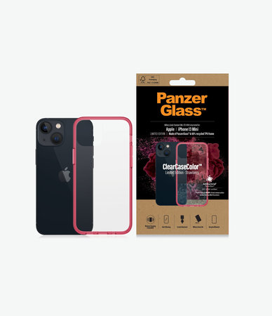 PanzerGlass - Puzdro ClearCaseColor AB pre iPhone 13 mini, strawberry