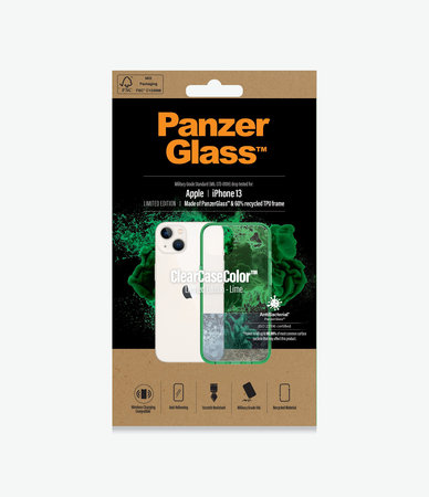PanzerGlass - Puzdro ClearCaseColor AB pre iPhone 13, lime