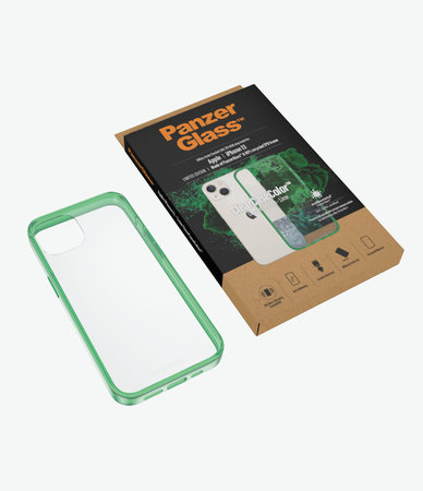 PanzerGlass - Puzdro ClearCaseColor AB pre iPhone 13, lime