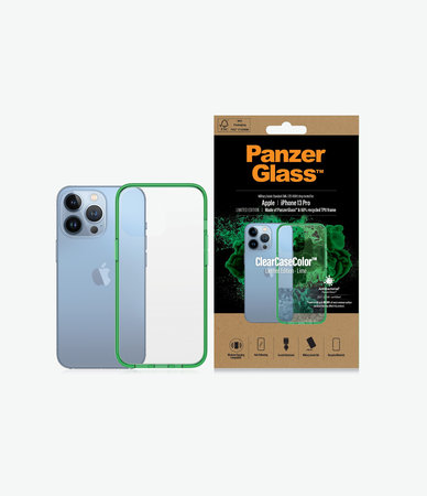 PanzerGlass - Puzdro ClearCaseColor AB pre iPhone 13 Pro, lime