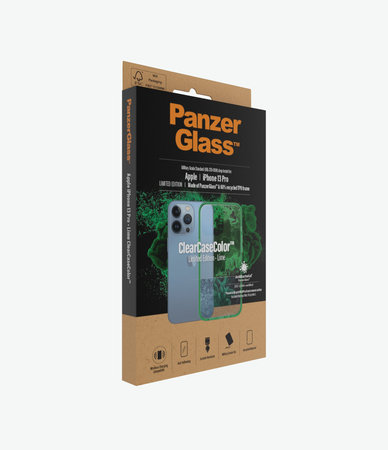 PanzerGlass - Puzdro ClearCaseColor AB pre iPhone 13 Pro, lime
