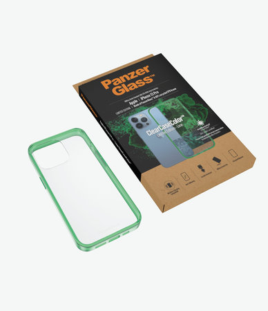 PanzerGlass - Puzdro ClearCaseColor AB pre iPhone 13 Pro, lime