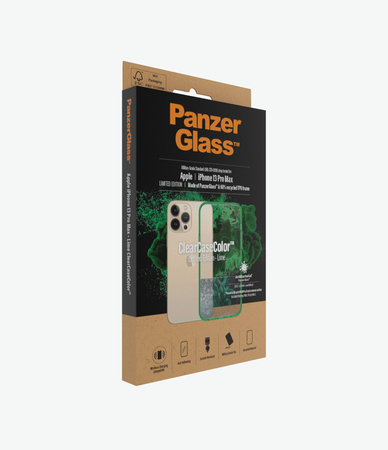 PanzerGlass - Puzdro ClearCaseColor AB pre iPhone 13 Pro Max, lime