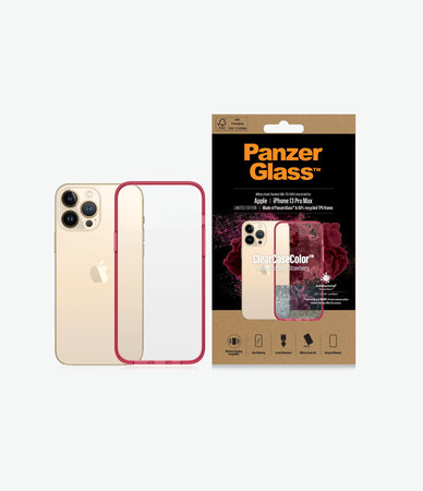 PanzerGlass - Puzdro ClearCaseColor AB pre iPhone 13 Pro Max, strawberry