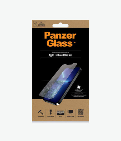 PanzerGlass - Tvrdené Sklo Standard Fit AB pre iPhone 13 Pro Max a 14 Plus, transparentná