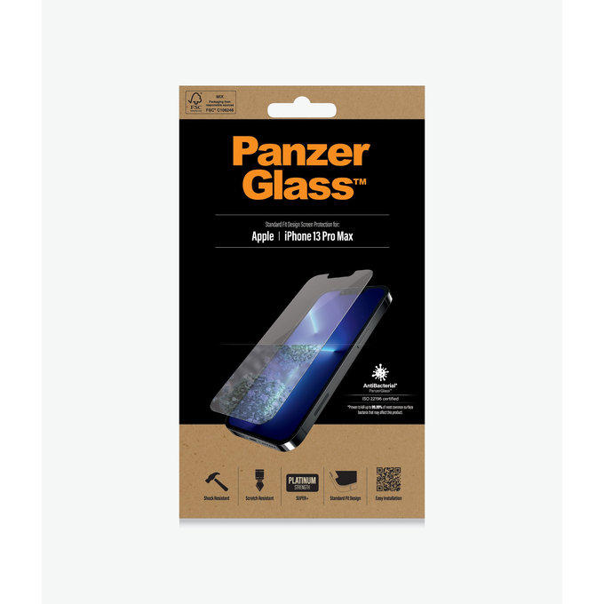 PanzerGlass - Tvrdené Sklo Standard Fit AB pre iPhone 13 Pro Max a 14 Plus, transparentná