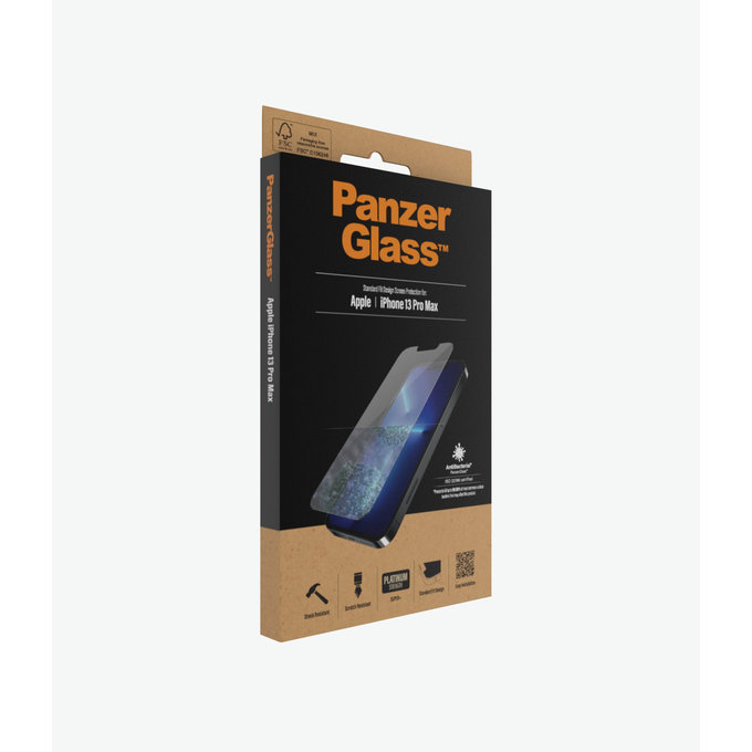 PanzerGlass - Tvrdené Sklo Standard Fit AB pre iPhone 13 Pro Max a 14 Plus, transparentná
