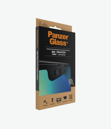PanzerGlass - Tvrdené Sklo Case Friendly CamSlider AB pre iPhone 13, 13 Pro a 14, čierna