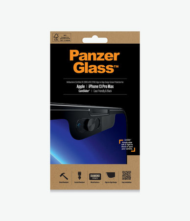 PanzerGlass - Tvrdené Sklo Case Friendly CamSlider AB pre iPhone 13 Pro Max a 14 Plus, čierna