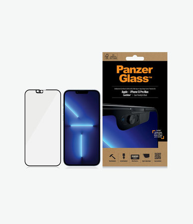 PanzerGlass - Tvrdené Sklo Case Friendly CamSlider AB pre iPhone 13 Pro Max a 14 Plus, čierna