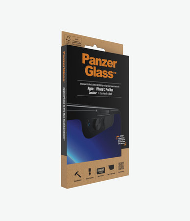 PanzerGlass - Tvrdené Sklo Case Friendly CamSlider AB pre iPhone 13 Pro Max a 14 Plus, čierna