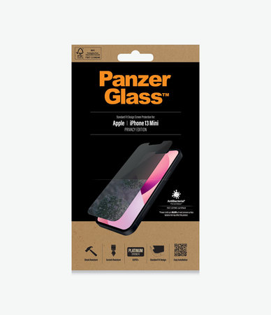 PanzerGlass - Tvrdené Sklo Standard Fit Privacy AB pre iPhone 13 mini, transparentná