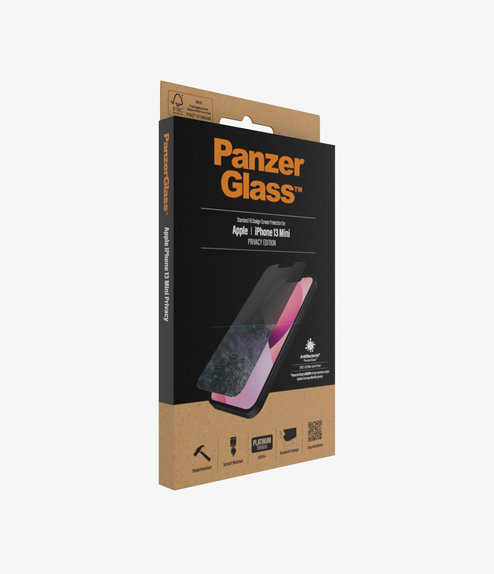 PanzerGlass - Tvrdené Sklo Standard Fit Privacy AB pre iPhone 13 mini, transparentná