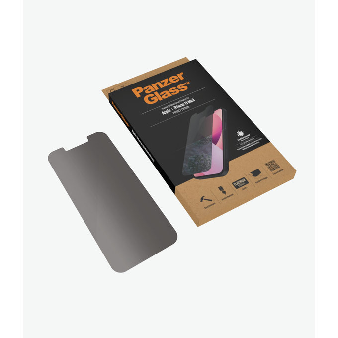 PanzerGlass - Tvrdené Sklo Standard Fit Privacy AB pre iPhone 13 mini, transparentná