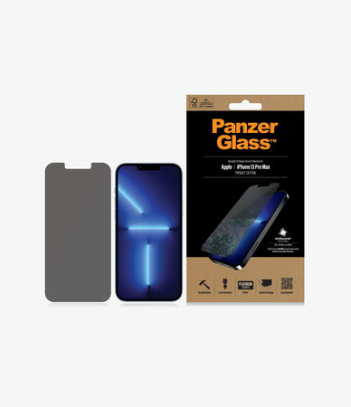 PanzerGlass - Tvrdené Sklo Standard Fit Privacy AB pre iPhone 13 Pro Max a 14 Plus, transparentná