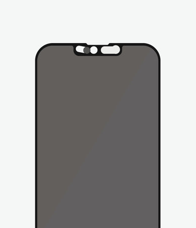 PanzerGlass - Tvrdené Sklo Case Friendly Privacy CamSlider AB pre iPhone 13, 13 Pro a 14, čierna