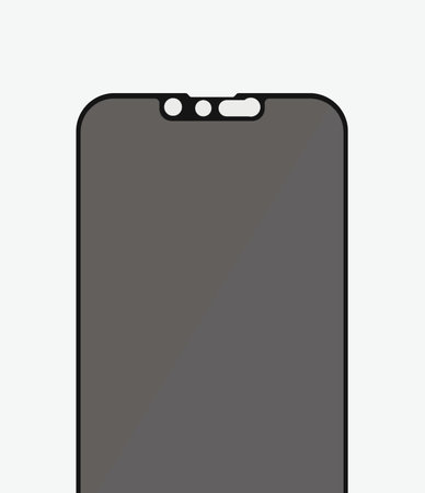 PanzerGlass - Tvrdené Sklo Case Friendly Privacy AB pre iPhone 13 Pro Max a 14 Plus, čierna