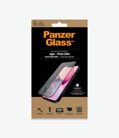 PanzerGlass - Tvrdené Sklo Case Friendly AB pre iPhone 13 mini, čierna