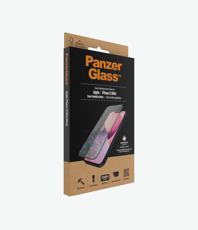 PanzerGlass - Tvrdené Sklo Case Friendly AB pre iPhone 13 mini, čierna