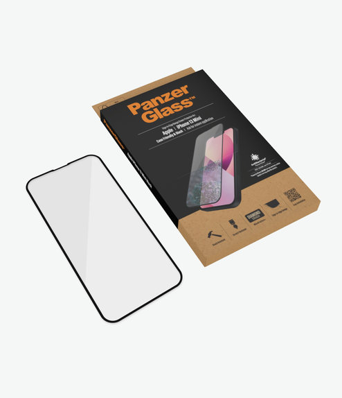 PanzerGlass - Tvrdené Sklo Case Friendly AB pre iPhone 13 mini, čierna